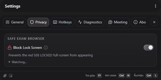 Block Lock Screen Settings